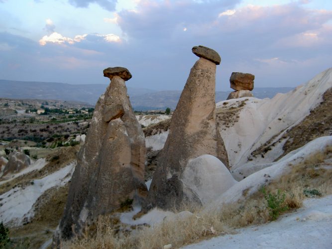 Cappadocia Turkey high chimneys