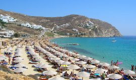 Isla de Mykonos Grecia playa Elia
