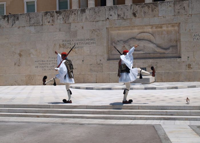 Athens_Greece_The_Evzones_Unknown_Soldier_Monument