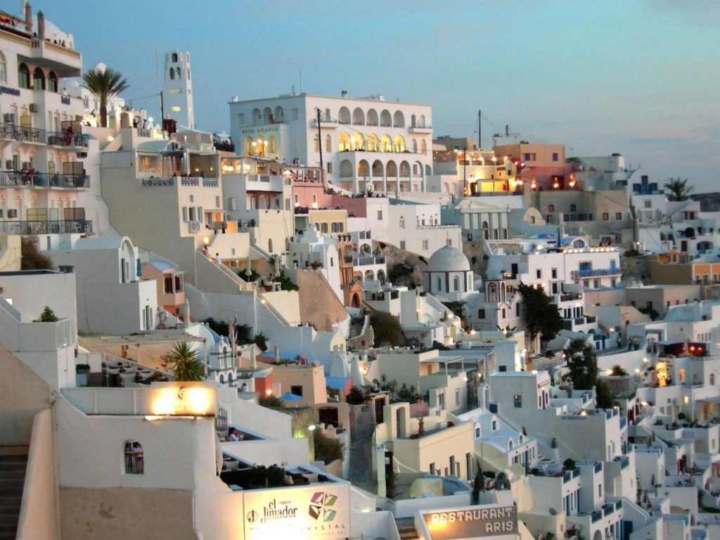 Santorini Island Fira Towm