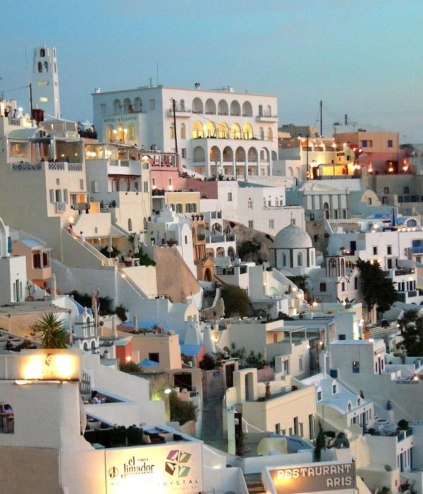 Santorini Island Fira Towm