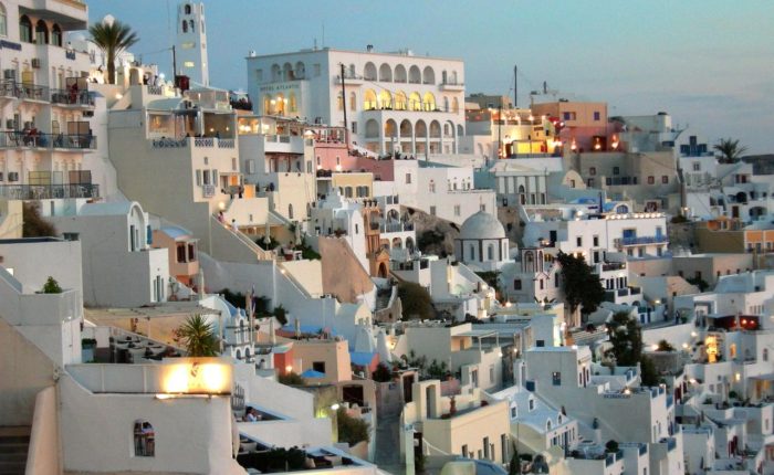 Santorini Island Fira Towm