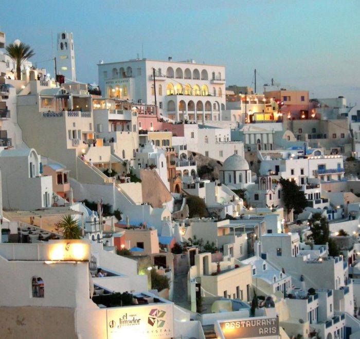 Santorini Island Fira Towm